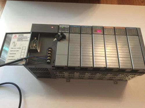 Allen Bradley SLC500-1746-A7 Slot Rack Complete Used Perfect good working Cond