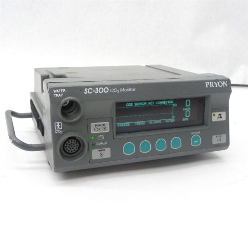 PRYON SC-300 SC300 CARBON DIOXIDE WATER TRAP O2/N2O CAPNOGRAPHY CO2 MONITOR