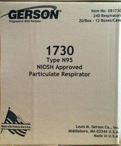 GERSON PARTICULATE RESPIRATOR #1730 - N95 - NIOSH APPROVED