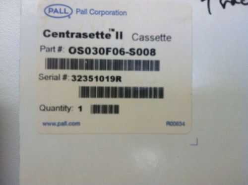 New Pall Centrasette Cassette Kit OS030F06-S008