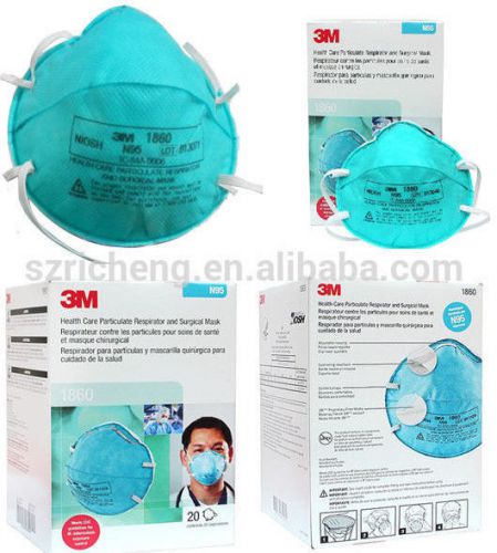 3M 1860 SURGICAL N95 RESPIRATORS Regular Size  Case of 120 Masks/ 6 Boxes of 20