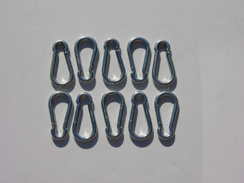10  steel quick link carabiner spring snap hook clip 5/16 x 3 -1/8 free shipping for sale