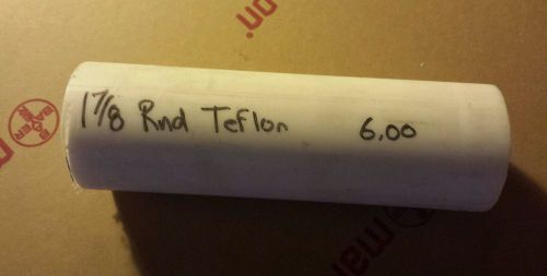 Virgin PTFE (Teflon) Round Rod - 1 7/8 X 6&#034;,  1.88 X 6