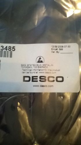 LOT OF 200 DESCO 10&#034; X 24&#034; ANTI-STATIC BAGS NEW IN PACKAGE FREE SHIPPING