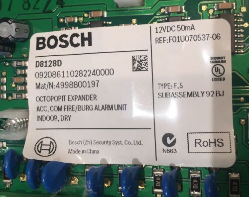 Bosch Security System Octopopit D8128d