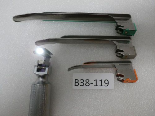Rusch® EquipLite Disposable Metal Miller Blades#1,2,3,4 &amp; Med Handle Instrument