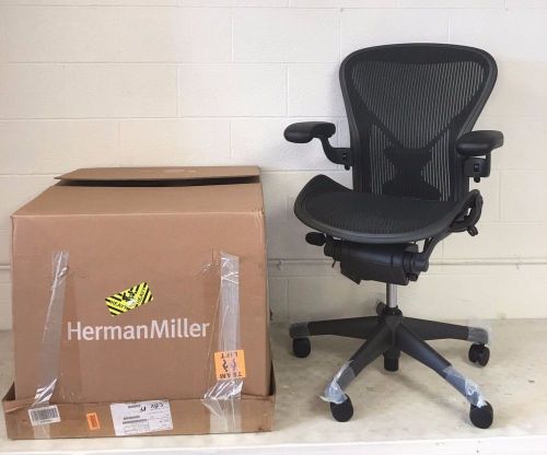Herman Miller Aeron Chair - Fully Adjustable, B size, Adjustable PostureFit