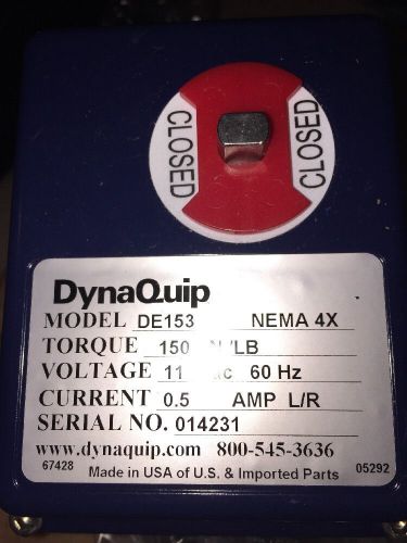 New Dynaquip DE153 Valve            D-0207