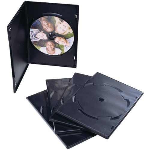 Verbatim DVD or Blu-Ray Tall Video Storage Case - 50 Pack, Black 95094
