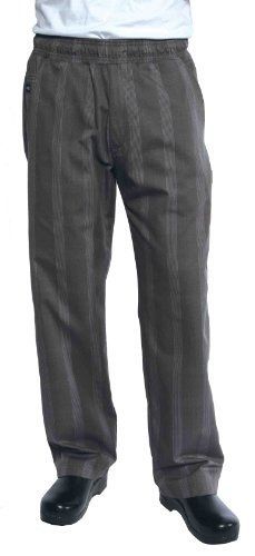 Chef Works BPLD-GRY UltraLux Better Built Baggy Pants, Gray Plaid, Size M