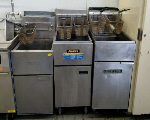 Natural gas deep fryer 35 pound