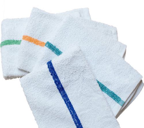 96 new 16x19 clearance bar mop mops kitchen chef towels cleaning stripe b grade for sale