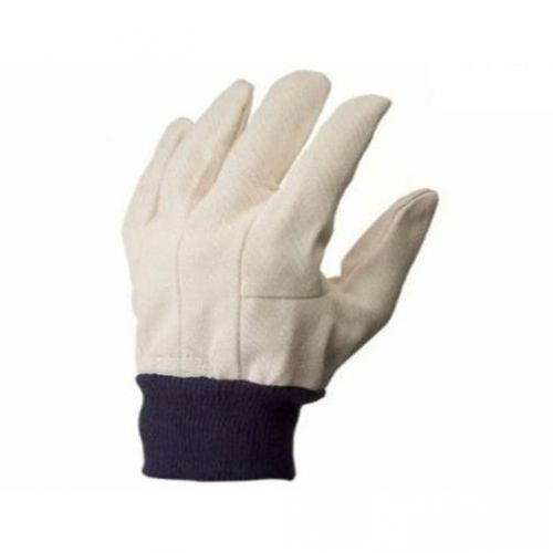 G &amp; F 7407L-12 Mens Glove Cotton Canvas Sold By Dozen Large White Protective Ge