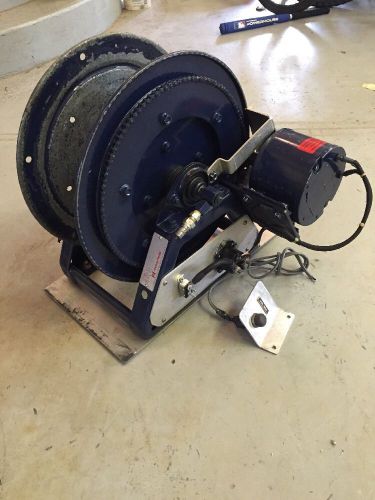 Hannay jaws of life twin 90&#039; hydraulic hose reel- electric 12v powered rewind for sale