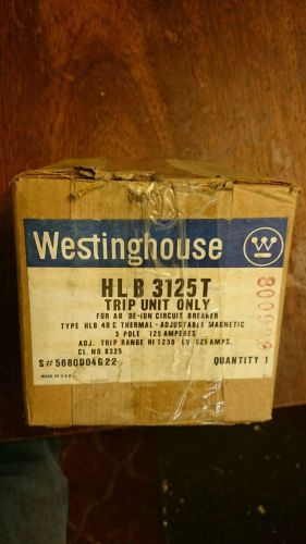 Westinghouse HLB3125T Trip Unit NIB