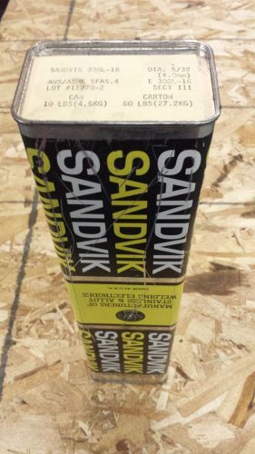 Sandvik 5/32&#034; 308L-16 stainless electrodes, 10 lbs can
