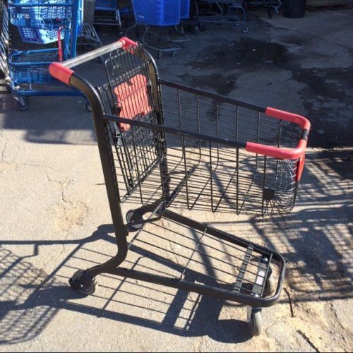 Mini SHOPPING CARTS Metal Black Red Dollar Store Nursery Used Fixtures Grocery