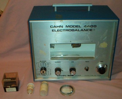 CAHN 4400 ELECTROBALANCE - with Hook &amp; Trays - Tested - Government Surplus