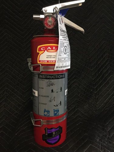 Fire extinguisher 5 lbs purple-k new cert tag lot of 4 with wall bracket for sale