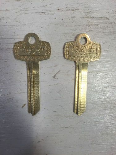 Best/Arrow/Falcon 2 Blank Keys for E Style Keyway