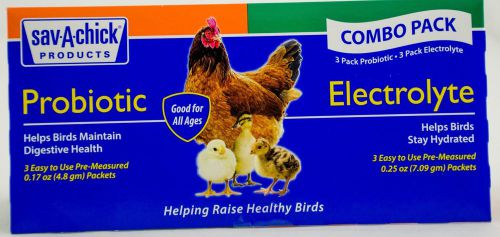 Sav-a-chick probiotic electrolite combo pack new  birds health hydration for sale