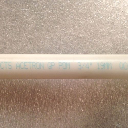Acetron GP POM acetal rod stock ( 3/4 in ), .750&#034; x 12&#034;, 1 pc