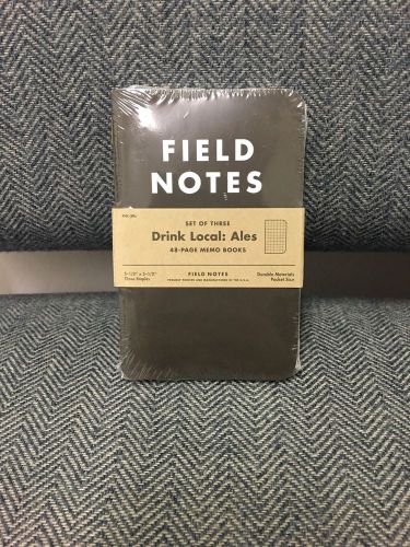 Field Notes Drink Local Ales Sealed 3-Pack With Coaster