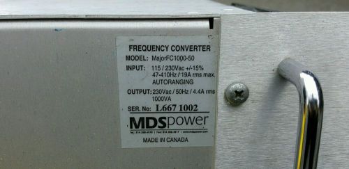 MDS Power Frequency Converter MajorFC1000-50