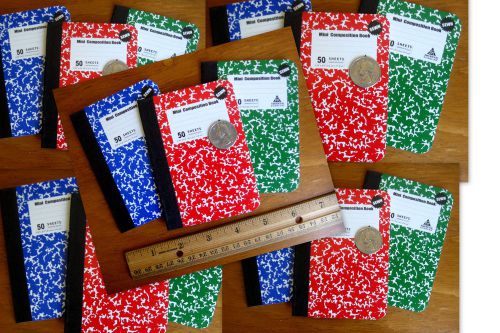 15 Mini Composition Pocket Notebooks Sewn Sewed Threaded Pages Don&#039;t Fall Out!!!