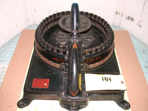 Vintage diagraph stencil machine 3/4&#034; letter rotary cutting industrial frees&amp;h for sale