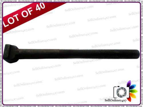 Pack Of 40 Pcs - Best Quality Black Metal M16 T- Slot Bolt Thread 200mm