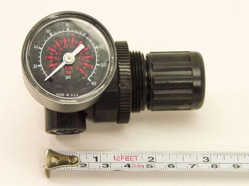 Norgren mini regulator 1/4 inch with 160 psi gauge (r07-219-rgka) for sale
