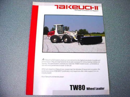 Takeuchi TW80 Wheel Loader Brochure