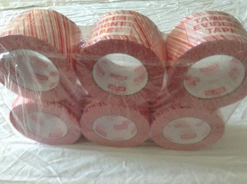 Uline Industrial Security Tape - &#034;Tamper Evident Tape&#034; 3&#034; X 110yds. (6roll Pack)