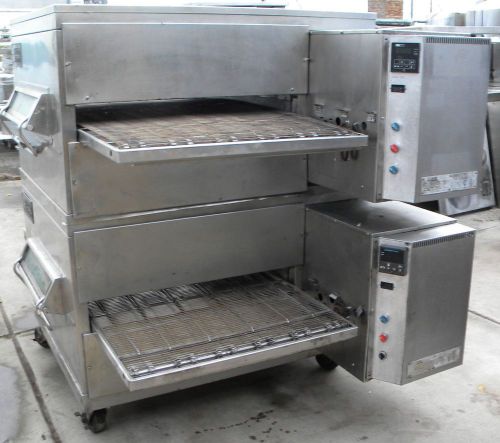 Middleby marshall ps200 gas pizza doublestack conveyor ovens -warranty available for sale