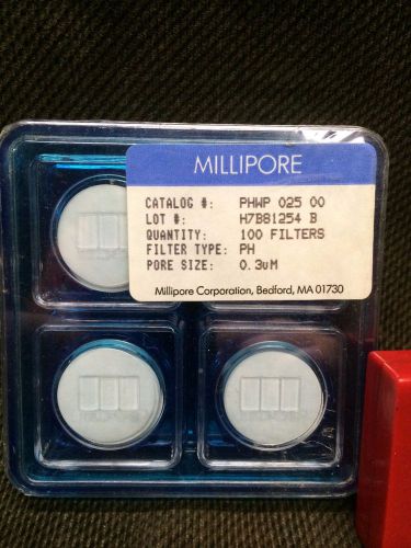 NEW Millipore 0.3um Membrane PH Filters Pack of 100