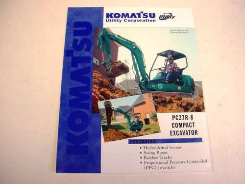 Komatsu PC27R-8 Compact Excavator Color Brochure