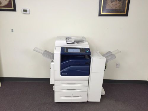 Xerox workcentre 7530 color copier machine network printer scanner fax finisher for sale