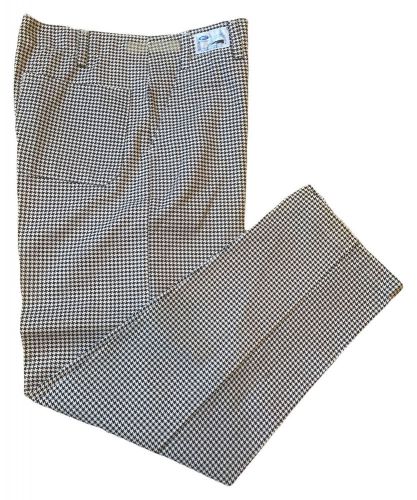 Chef pants checkered zipper and snap top closure best textiles pre owned for sale