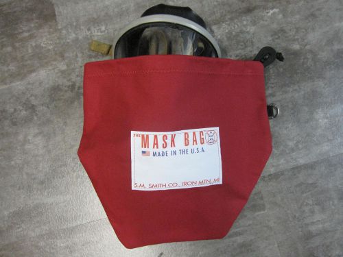 S.m. smith co. scba mask bag, mb3-301, 10 oz cotton canvas w/ fleece liner,draw. for sale