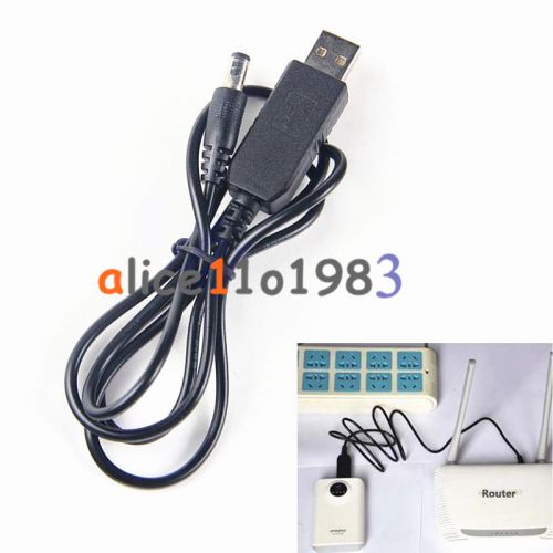 DC-DC USB 5V to 9V DC Jack 5.5mmx2.1mm Step-up Power Module Converter Cable Cord