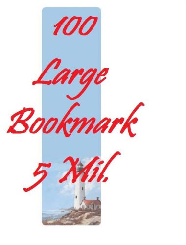 5 MIL Bookmark Laminating  Laminator Pouches Sheets, 2-3/8 x 8-1/2 100 PK