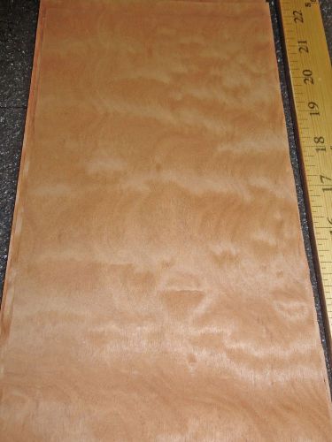 Sapele pommele (quilted) wood veneer 6&#034; x 11&#034; raw no backing 1/42&#034; thickness for sale