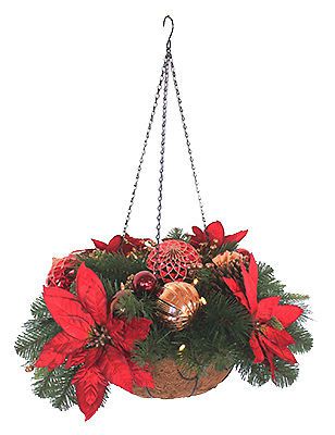 Equinox 2 inc hw 24&#034; poinsetta basket for sale