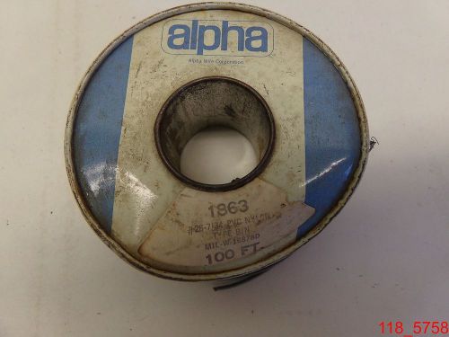Nos alpha 1863 #26-7/34 pvc nylon type b/n mil-w-16878d 40&#039; for sale