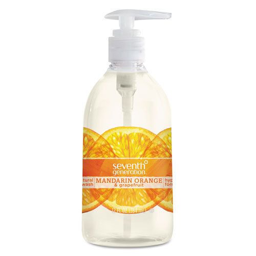 Seventh generation natural hand wash, mandarin orange &amp; grapefruit for sale