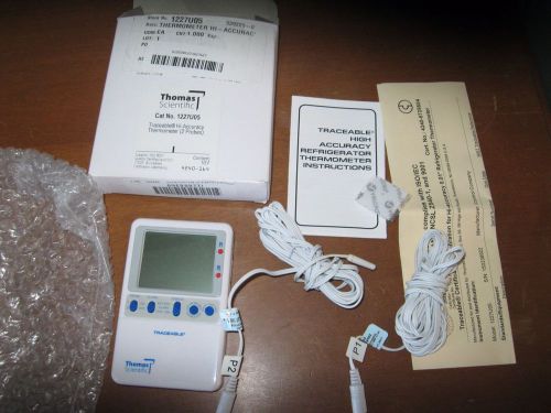 Thomas Traceable Hi-Accuracy Refrigerator Thermometer 2  Probes   free shipping