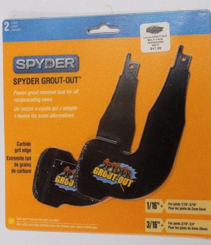 Spyder Grout Out - 1/16&#034; and 3/16&#034; Grout Remover Tools for Reciprocating Saws