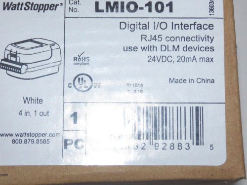 New Watt stopper LMIO-101 Digital I/O Interface RJ45 Connectivity