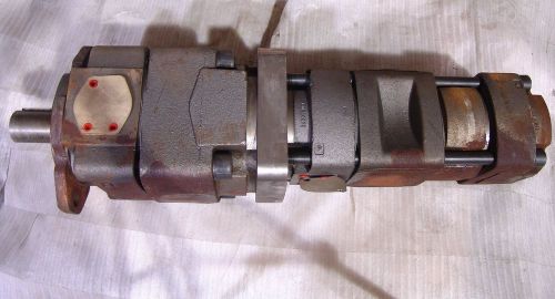 Bucher hydraulic pump triple internal gear 2-7/16  shaft weighs 600#